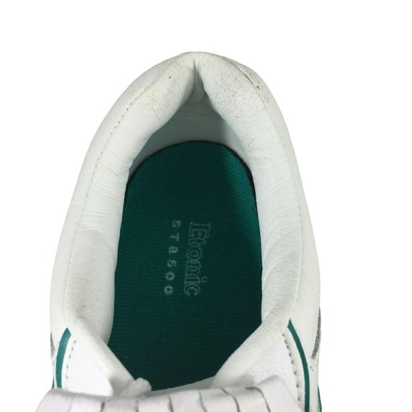 Etonic Golf Shoes ST 8500 Womens 7.5 M Kiltie Fringe White Green Teal - Picture 8 of 12